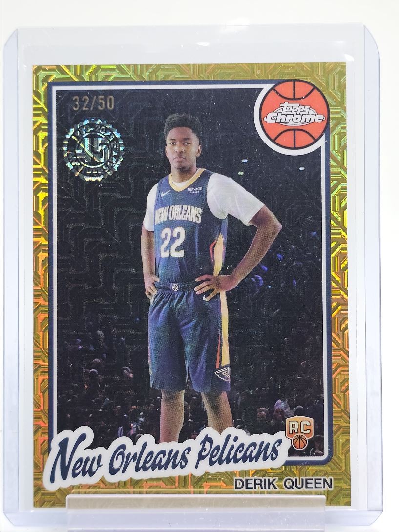 DERIK QUEEN 2025-26 TOPPS CHROME SILVER PACK ROOKIE 1980 GOLD RC /50 Q3838