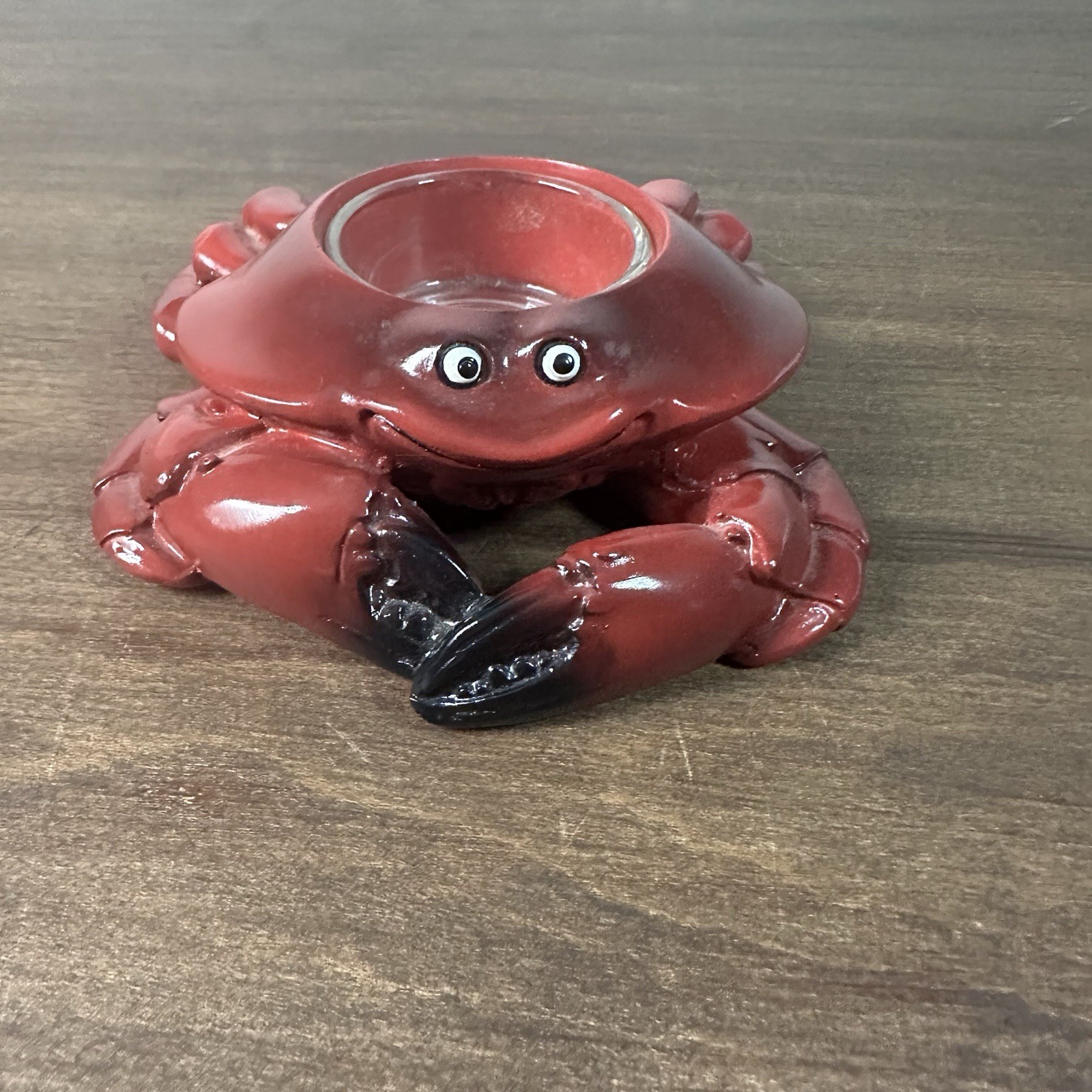 Yankee Candle 2011 Red Crab Tea Light Holder Heavy Resin Ocean