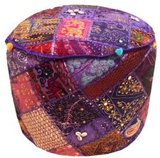 POUF POUF POUF POUF ARREDAMENTO INDIANO 24" SEDIA SGABELLO PANCA COPRICUSCINO