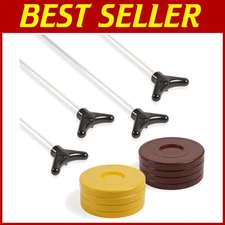 Shuffleboard Set with 4 Cues & 8 Pucks