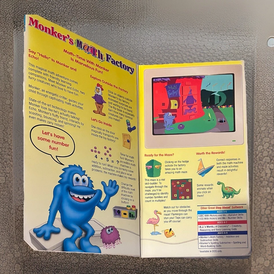 Monker’s SPELLING Submarine Vintage Sierra Step Software Apple Macintosh F S/H - Image 3 of 3