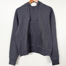 New THUMA Midweight Terry Hoodie with Front Pocket Women  s SIZE S Charcoal