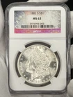 1882-S Morgan Silver Dollar $1 NGC MS62 San Francisco Flashy Mirrors BU Coin