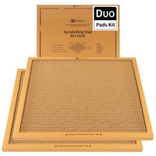2 Pack Refillable Corrugated Cat Scratching Pad Board Scratchers Indoor