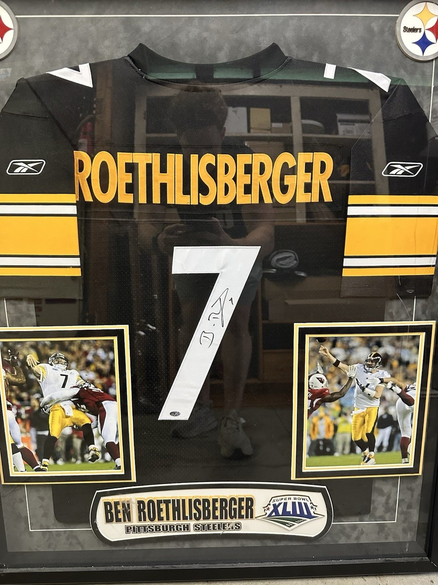 Authentic Ben Roethlisberger Signed Framed Jersey