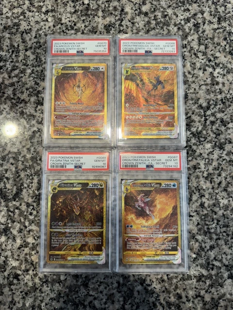 Pokemon Crown Zenith FULL GOLD VSTAR SET PSA 10 Giratina Arceus Palkia Dialga