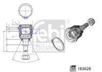 Febi Bilstein Trag-/FüHrungsgelenk Links, Rechts, Unten, Vorderachse FüR Hyundai