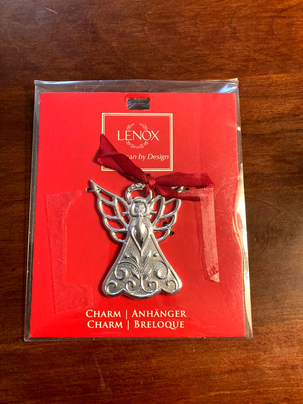 Lenox Collectible Christmas Ornament Silver  Angel New in Package