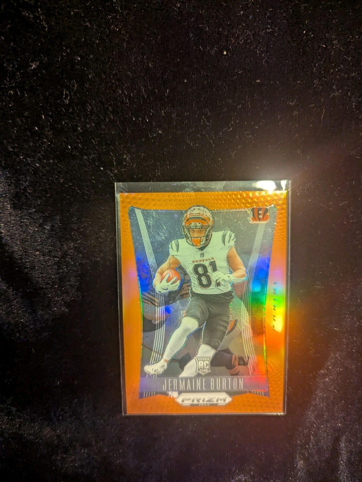 2024 Panini Prizm Deca Football Jermaine Burton RC Rookie Orange 12/49 #63