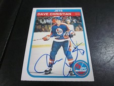 DAVE CHRISTIAN SIGNED AUTOGRAPHED 1982 OPC O-PEE-CHEE ROOKIE RC CARD # 377. rookie card picture