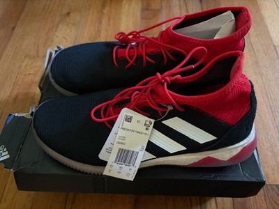 Adidas Predator Tango 18.1 TR Soccer Shoes Mens Sz 10 Black White Red Sneakers