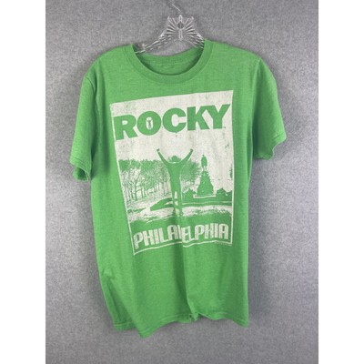 Rocky Philidelphia Movie T Shirt Men's Size S (Based on Measurements) Green
