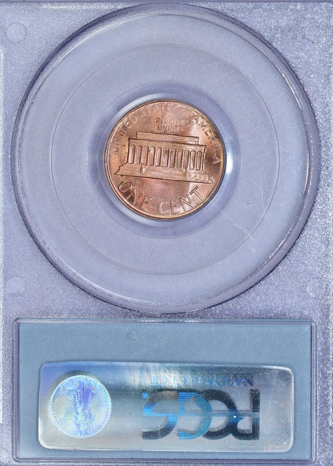 1986-D PCGS MS67RD Lincoln Cent 12951790 - Image 2 of 2