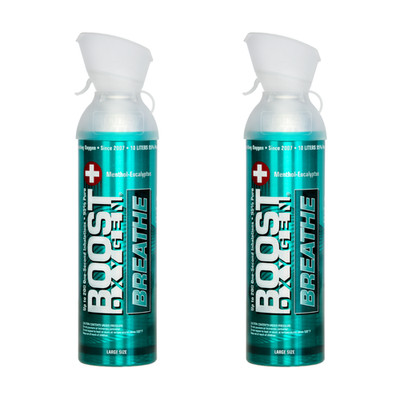 Boost Oxygen Supplemental Oxygen - 10 Liter - Menthol-Eucalyptus - 2 Pack