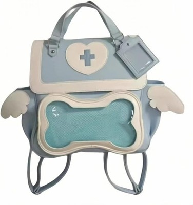 Cute Puppy Bone Ita Bag Y2k Aesthetic Cute Backpack Waterproof PU Leather Bac...