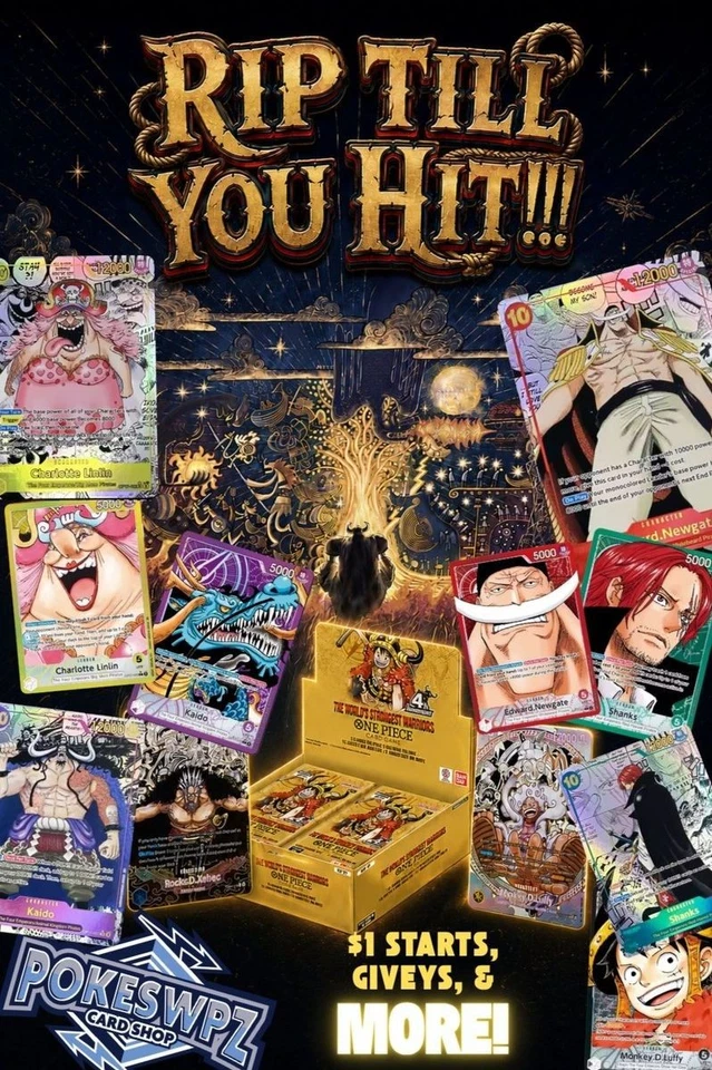 🏴‍☠️ONE PIECE RipTill You HIT!🏴‍☠️ANY MANGA-ANY SET=Free Booster Box🏴‍☠️