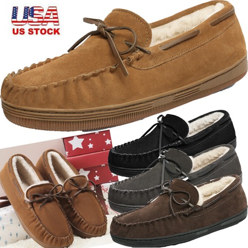 Loafers Suede Casual Winter Home Shoes 