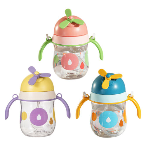 Baby Sippy Cup With Straw Cute Smoothie Cup For Kids Shatterproof 250ml Feeding
