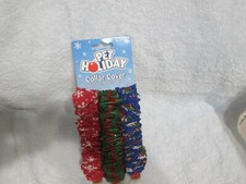 Pet Holiday Collar Cover Set Of 3 New In Package