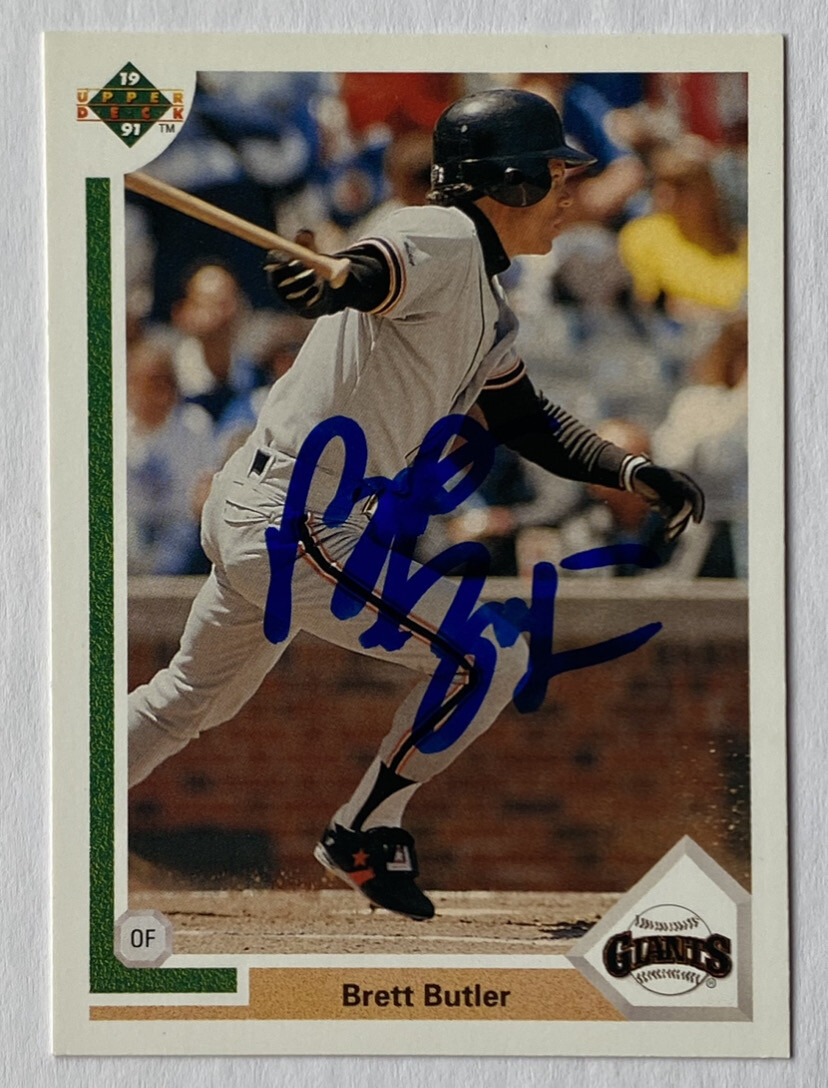 Brett Butler Signed Upper Deck #270 1990 Card San Francisco Giants Auto ...