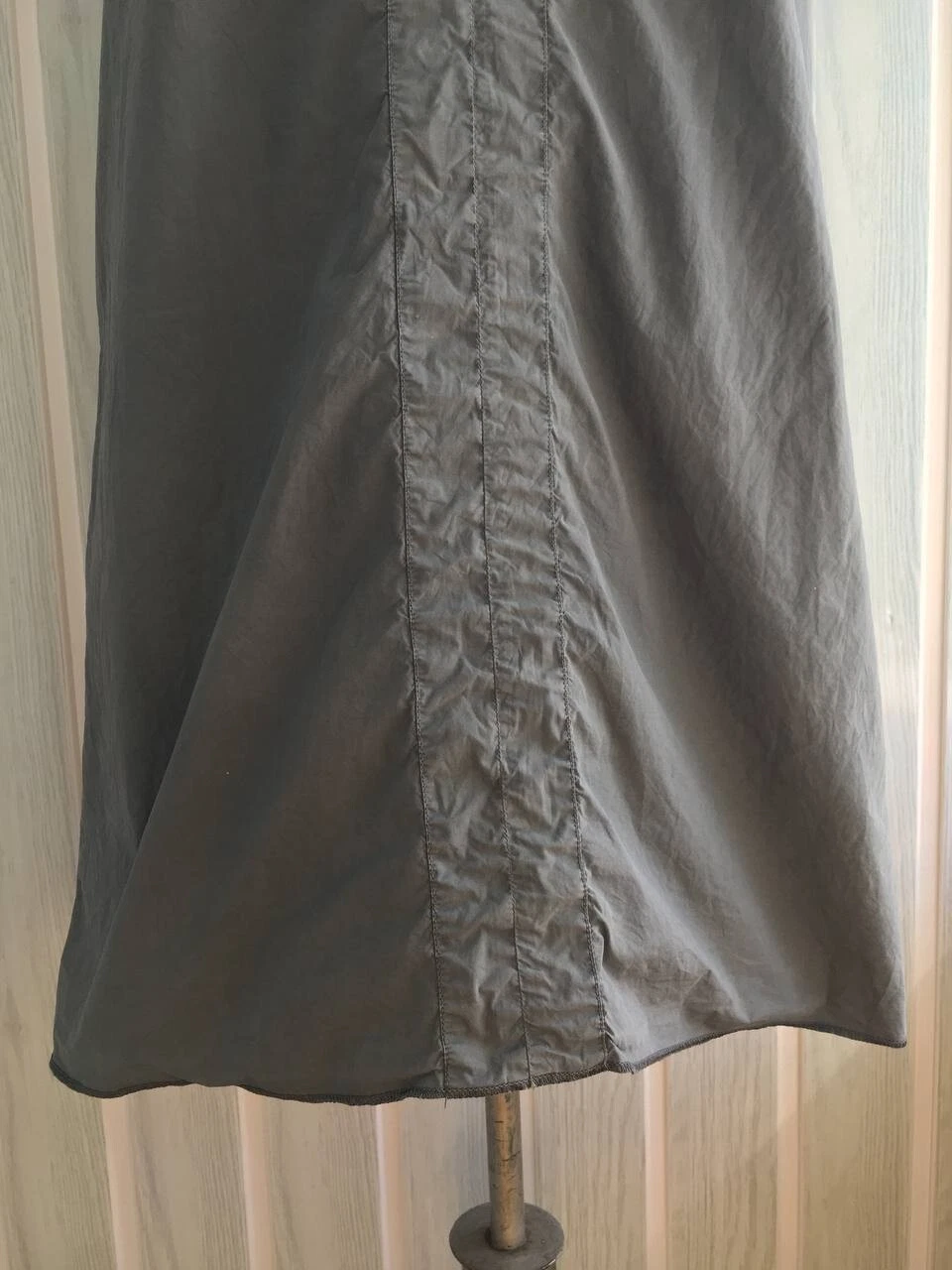 MAISON MARGIELA Abito MAISON MARTIN MARGIELA LUNGO cotone grafite manica corta collo a V taglia 46