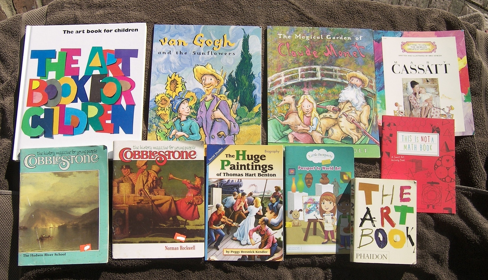10 BK Teach Children Art van Gogh Monet Rockwell Cassatt Benton Hudson River