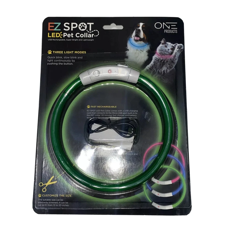EZ Spot LED Pet Collar By One Products Coon Dog Pet Tracker Dog Light Night Hunt - Image 3 of 4