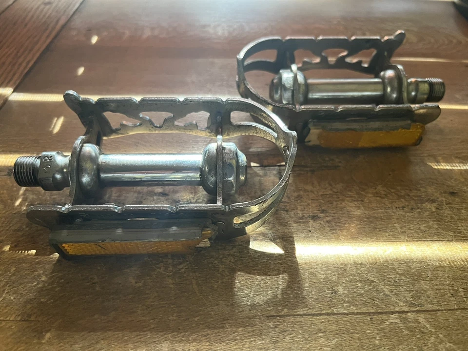 Vintage KKT Kyokuto Top Run Pedals 70s 80s Road Touring Bike 9/16 English Japan - Image 2 of 4