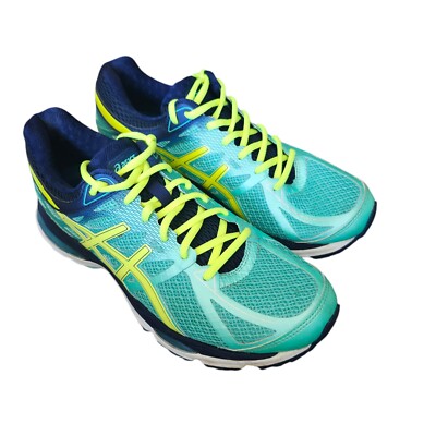 ASICS WOMEN'S GEL-CUMULUS 17 T5D8N AQUA/BLUE/NEON RUNNING SHOE WOMENS Size 