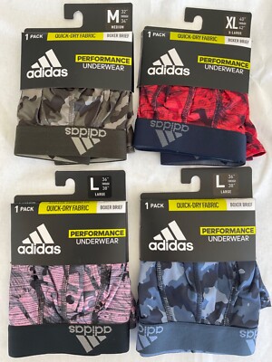 Single Adidas Performance 5 Inch Boxer Brief Quick Dry New Men Pink Red Gray