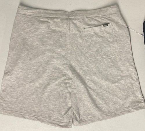 2 Pack - EDDIE BAUER Mens Lounge Shorts XL Active Waist LIGHT GREY/BLACK Knit - Picture 7 of 8