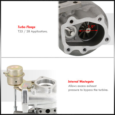 T25 T28 Flange Turbo Charger w/ WG Upgrade For Nissan 240SX S13
