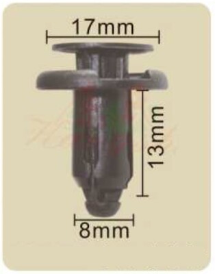 50 PCs Push-Type Retainer (Fits Toyota)