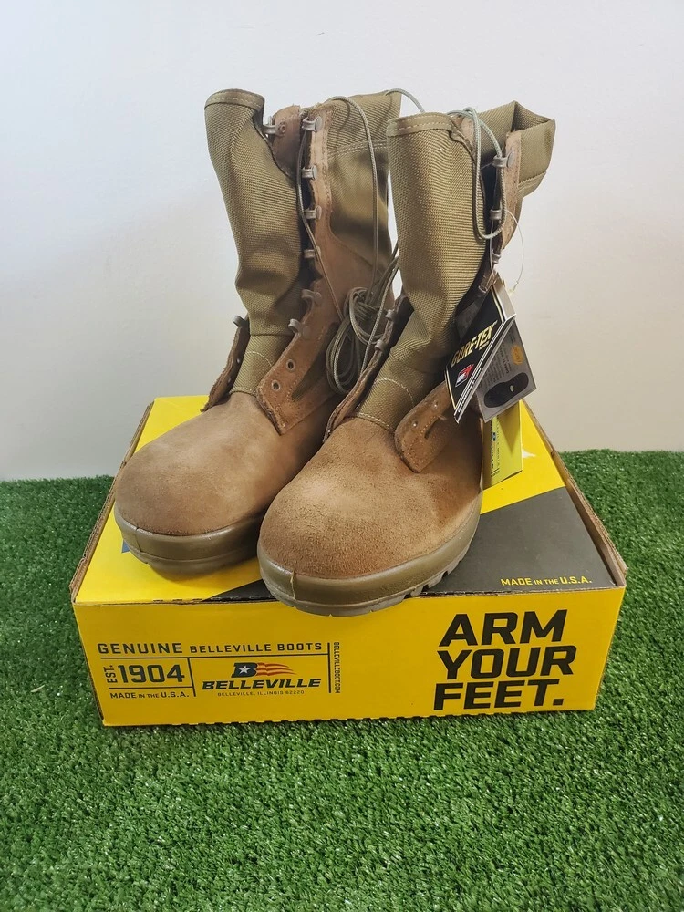 Belleville USMC Waterproof Combat Boot Mens 13 W Belleville 500 Coyote