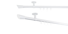 Bastone per tende su misura corsa interna rag distanza soffitto 4 cm colore: bianco