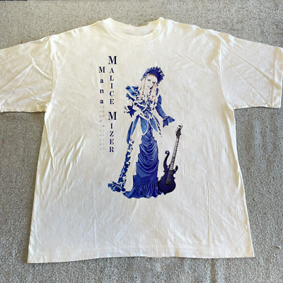 MALICE MIZER サイン入りTシャツ Rare MALICE MIZER Band and Guitar Short Sleeve Full Size Unisex T
