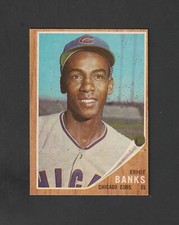 1962 Topps Ernie Banks #25 ~~ Mr Cub! ~~ Very Nice Card