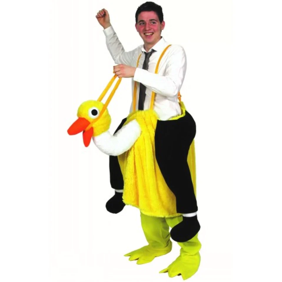 Pantalón Crazy Ride On Avestruz Pantomine Emú Mascota Adultos Vestido Elegante Conjunto Foto 2 de 2