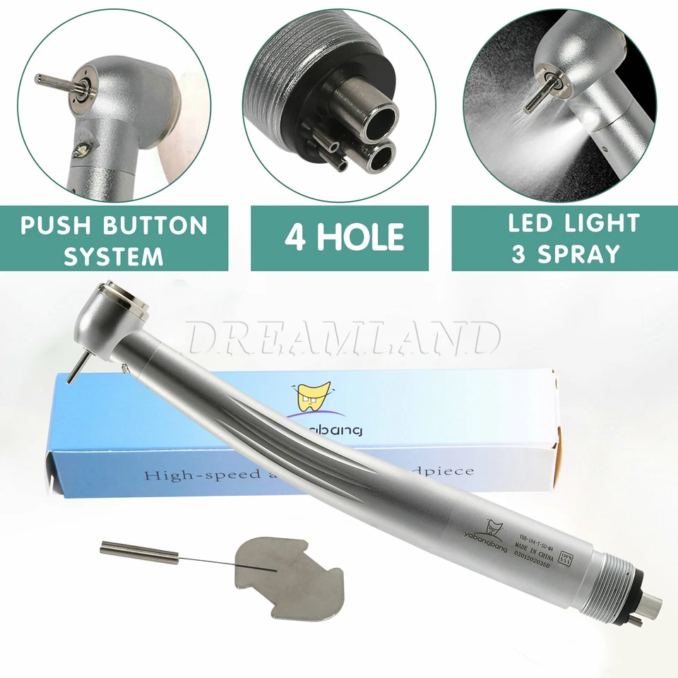 Turbina Dental LED Fiber Optic E-generator High Speed Handpiece - Imagen 2 de 4