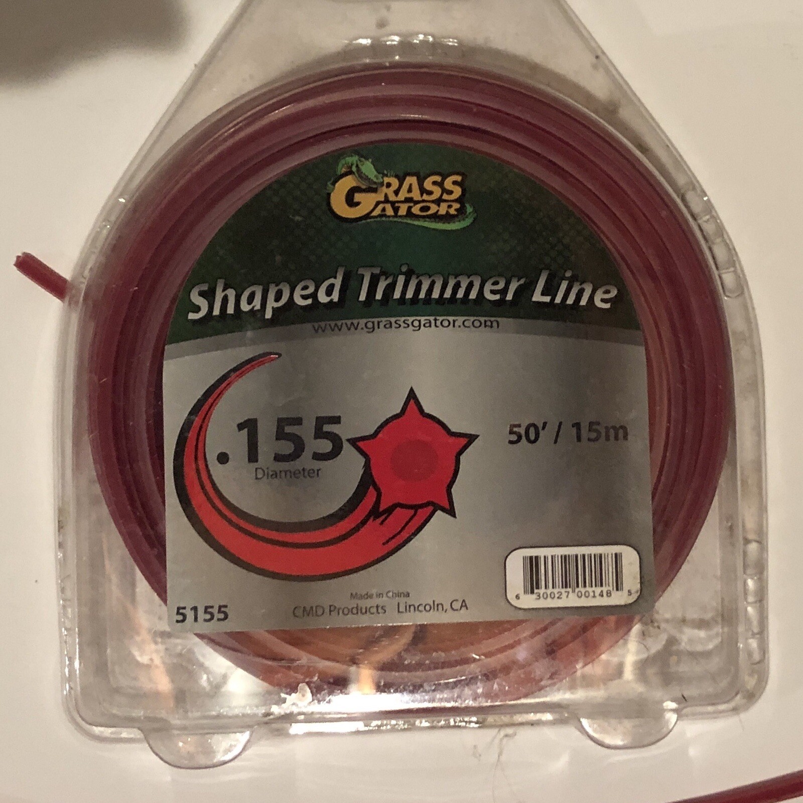 Grass Gator 5155L Trimmer Line for Gas or Electric Trimmers, 50Feet 0.