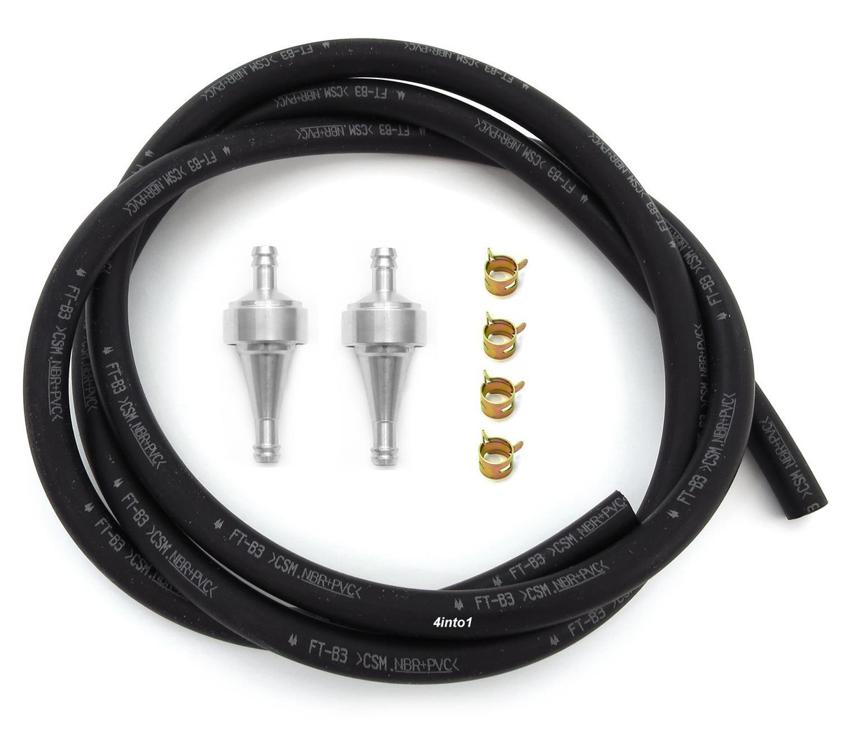 s 5.5mm Genuine Honda Fuel Line Kit w/ 2 Titanium Aluminum Fuel