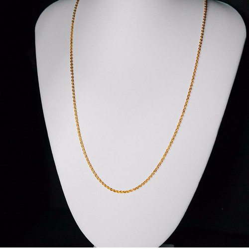 Gold Chain Men Womens 22in 18ct 