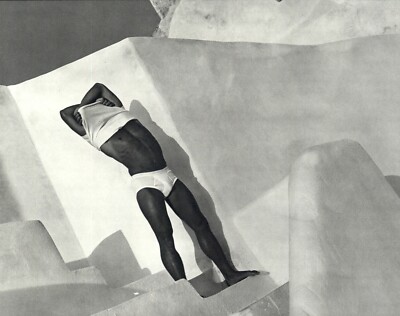 1983 Bruce Weber Nude Male Model White Briefs Underwear Art Photo