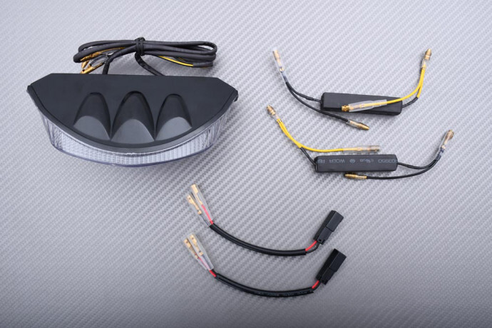 Feu stop LED clair anti-vibration et clignotants pour Ducati M796
