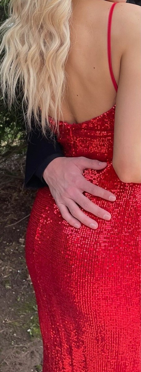 hello molly red sequin dress Blooming Season Sequin Maxi Dress Red