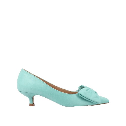 Women's Low Kitten Heel Pumps – Pointed Toe Bow Ankle Strap Dress Shoes For Wedding & Party - View #12
