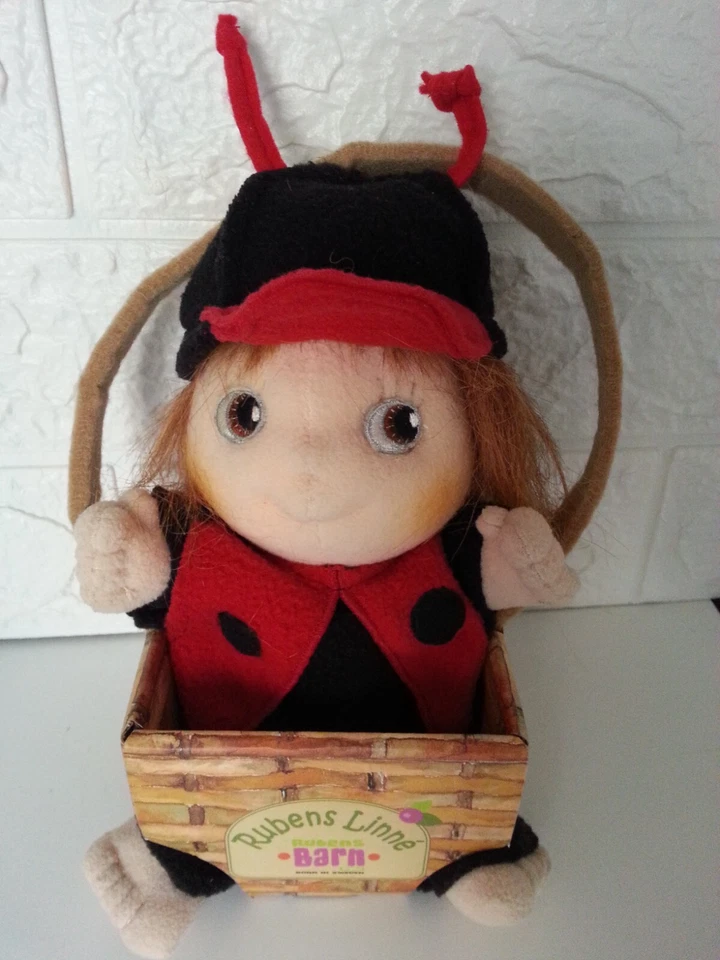 LOTTO 2 BAMBOLE DI PEZZA RUBENS LINNè BARN LADYBIRB e SWEET PEA - Immagine 2 di 4