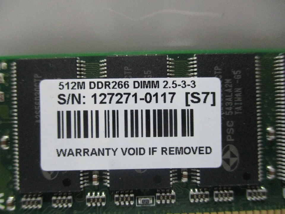 Memoria Transcend TS64MLD64V6F5 210DDR 512020 512 MB DDR266 DIMM 2,5-3-3 Foto 3 de 3