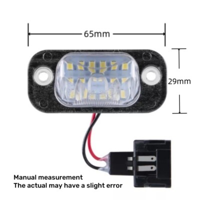 For VW Golf 3 Polo 6N Seat Ibiza Cordoba 18-SMD White LED License