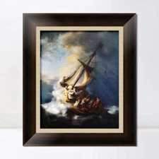 Framed Art The Storm on the Sea of Galilee by Rembrandt Harmenszoon 26"x32"